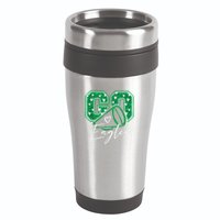 Go Cheer Eagles Saying Females And Males 16oz Travel Tumbler