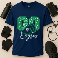 Go Cheer Eagles Saying Females And Males Cooling Performance Crew T-Shirt