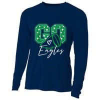 Go Cheer Eagles Saying Females And Males Cooling Performance Long Sleeve Crew