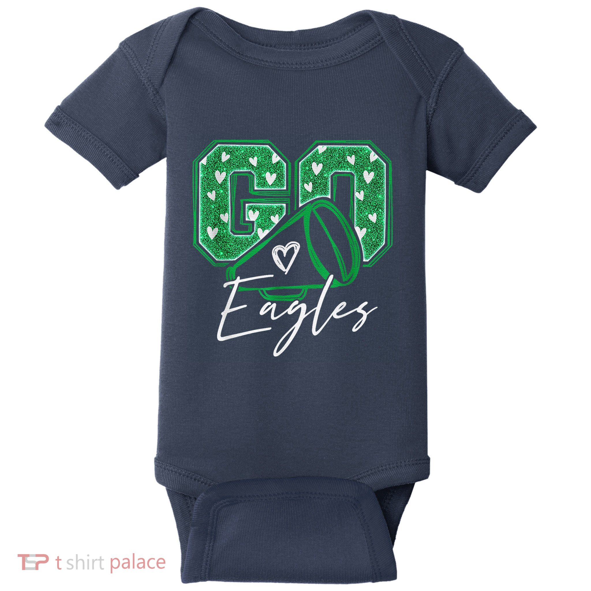 Go Cheer Eagles Saying Females And Males Baby Bodysuit