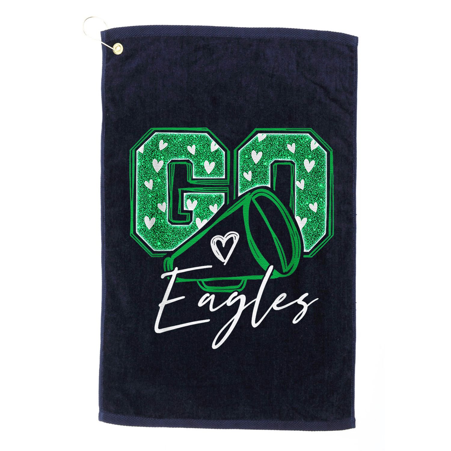 Go Cheer Eagles Saying Females And Males Golf Towel
