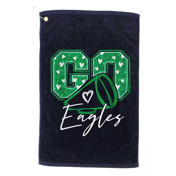 Go Cheer Eagles Saying Females And Males Golf Towel