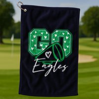 Go Cheer Eagles Saying Females And Males Golf Towel