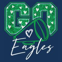 Go Cheer Eagles Saying Females And Males Zip Tote Bag
