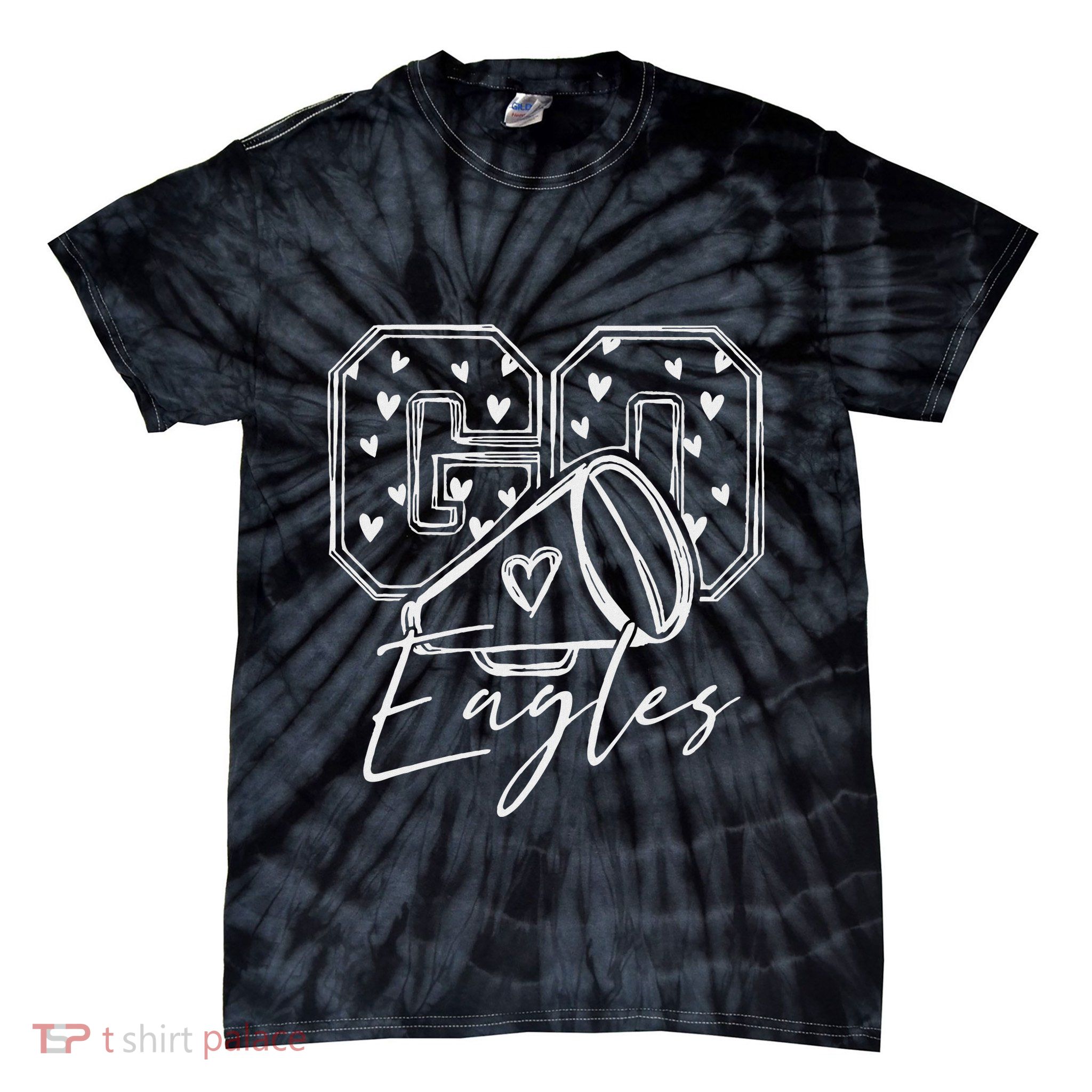 Go Cheer Eagles Design Gift For Women Tie-Dye T-Shirt