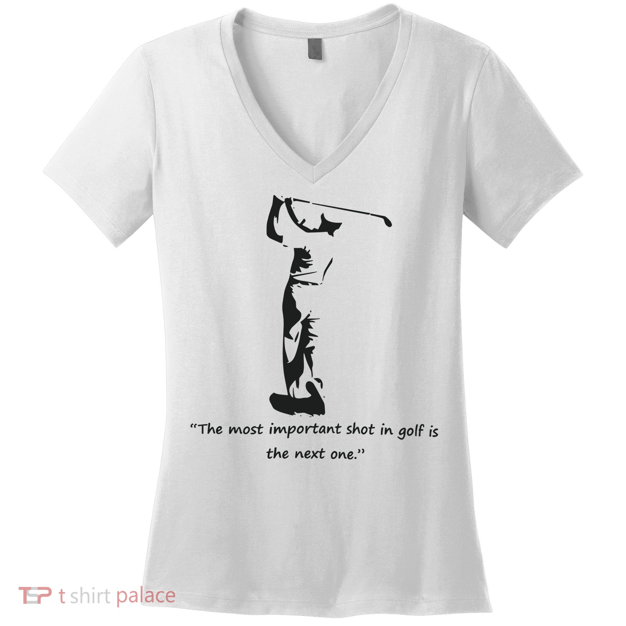 Golf Citation Essentielle De Ben Hogan Women's V-Neck T-Shirt