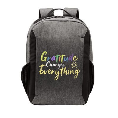 Gratitude Changes Everything Quote Positive Thankful Message Vector Backpack