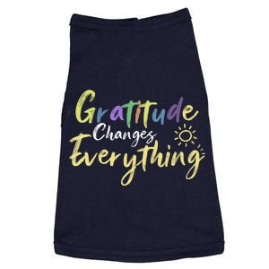 Gratitude Changes Everything Quote Positive Thankful Message Doggie Tank