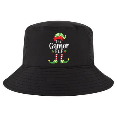 Gamer Christmas Elf Matching Pajama Xmas Party Cool Comfort Performance Bucket Hat