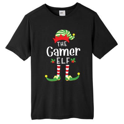 Gamer Christmas Elf Matching Pajama Xmas Party Tall Fusion ChromaSoft Performance T-Shirt