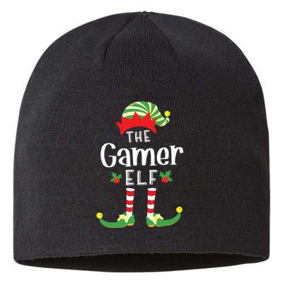 Gamer Christmas Elf Matching Pajama Xmas Party Sustainable Beanie