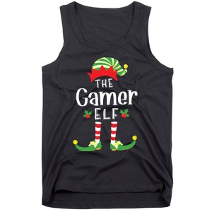 Gamer Christmas Elf Matching Pajama Xmas Party Tank Top