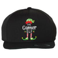 Gamer Christmas Elf Matching Pajama Xmas Party Wool Snapback Cap