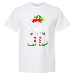 Gamer Christmas Elf Matching Pajama Xmas Party Garment-Dyed Heavyweight T-Shirt