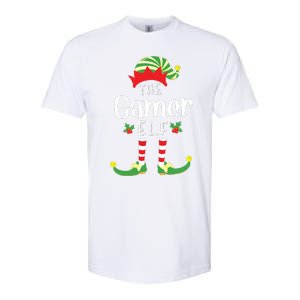 Gamer Christmas Elf Matching Pajama Xmas Party Softstyle CVC T-Shirt