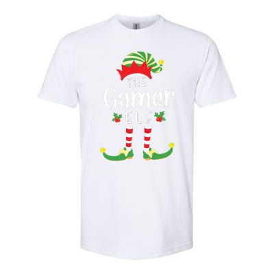 Gamer Christmas Elf Matching Pajama Xmas Party Softstyle CVC T-Shirt