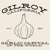Gilroy California Est 1870 Garlic Lovers Garment-Dyed Women's Muscle Tee