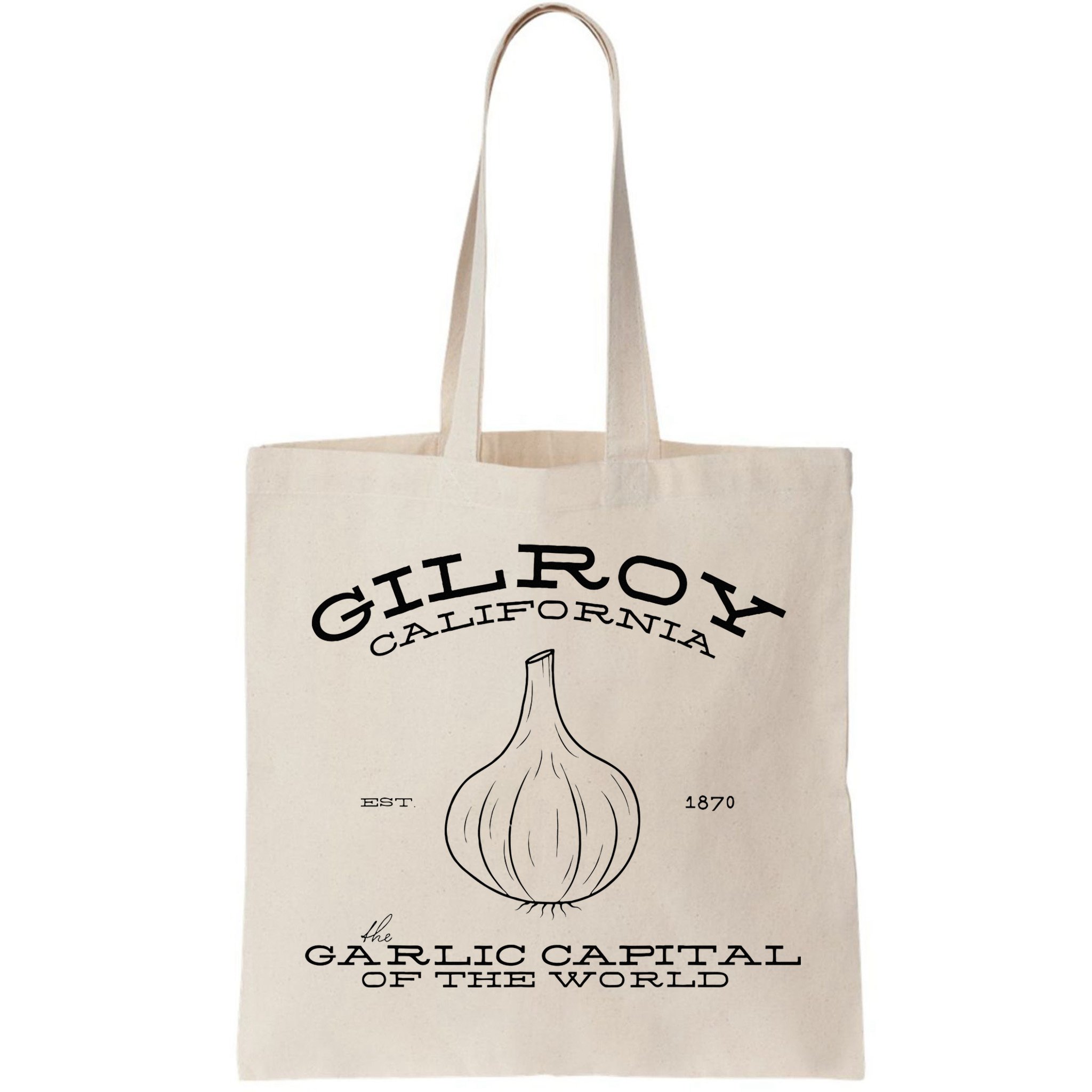 Gilroy California Est 1870 Garlic Lovers Bag