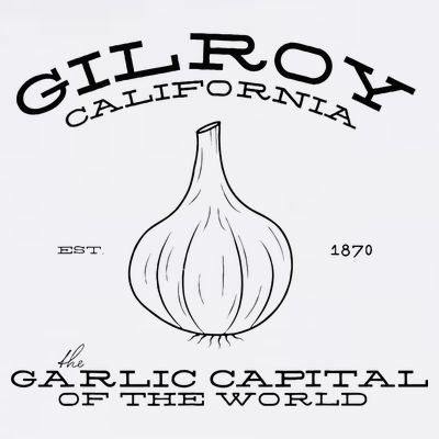 Gilroy California Est 1870 Garlic Lovers T-Shirt