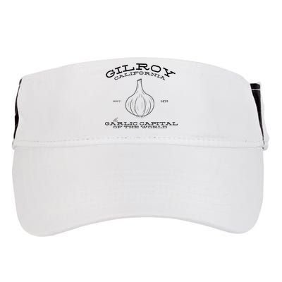 Gilroy California Est 1870 Garlic Lovers Adult Drive Performance Visor