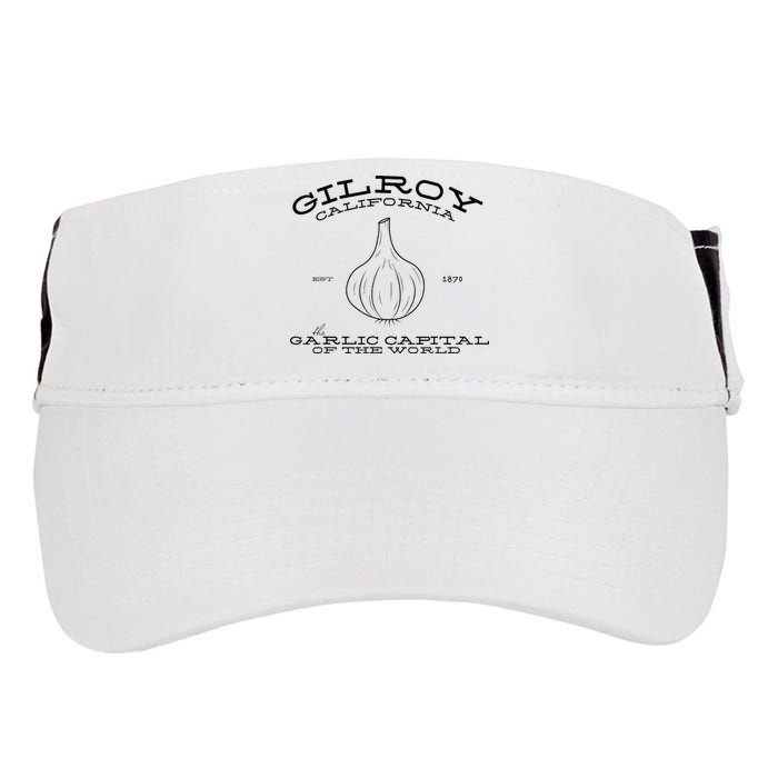 Gilroy California Est 1870 Garlic Lovers Adult Drive Performance Visor