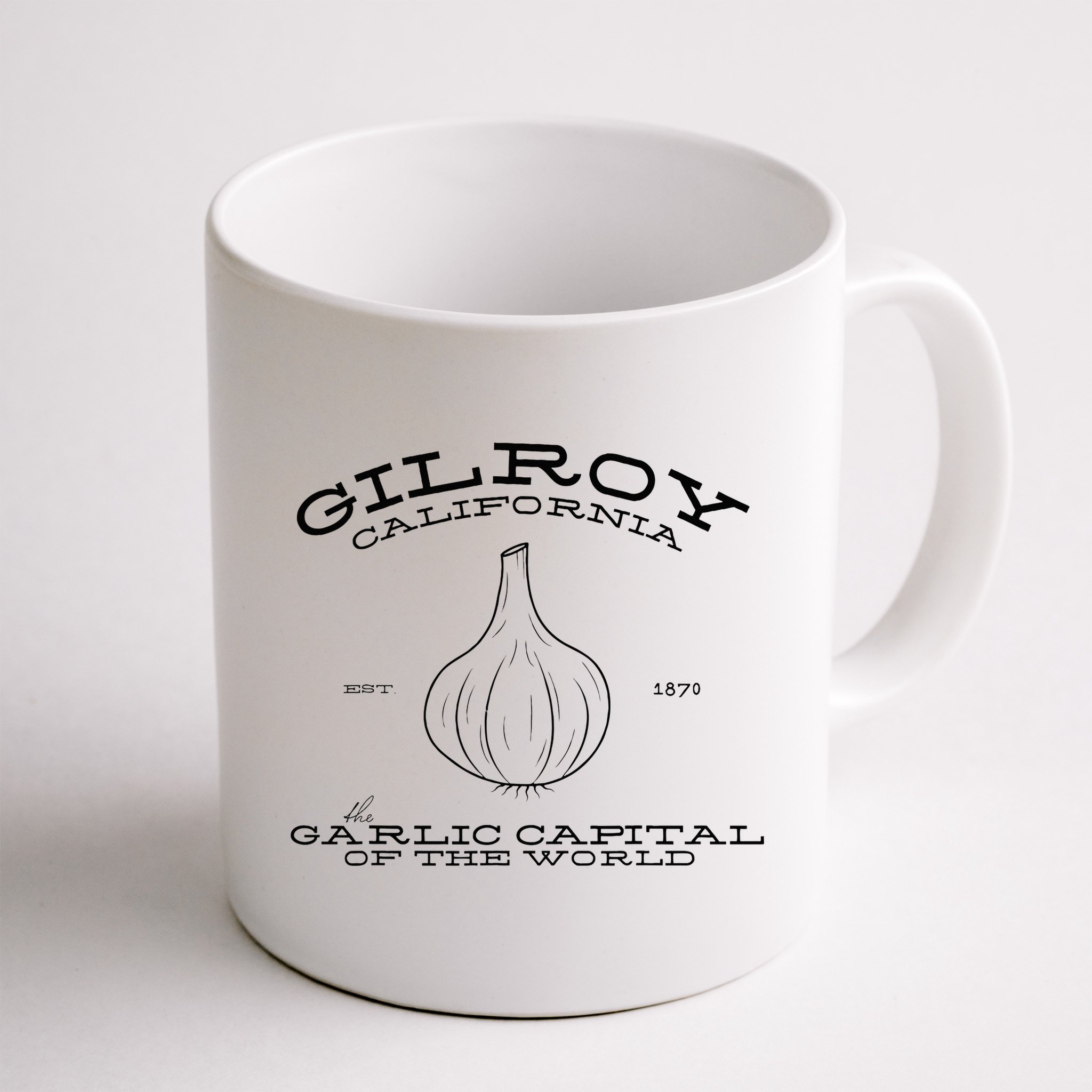 Gilroy California Est 1870 Garlic Lovers Mug