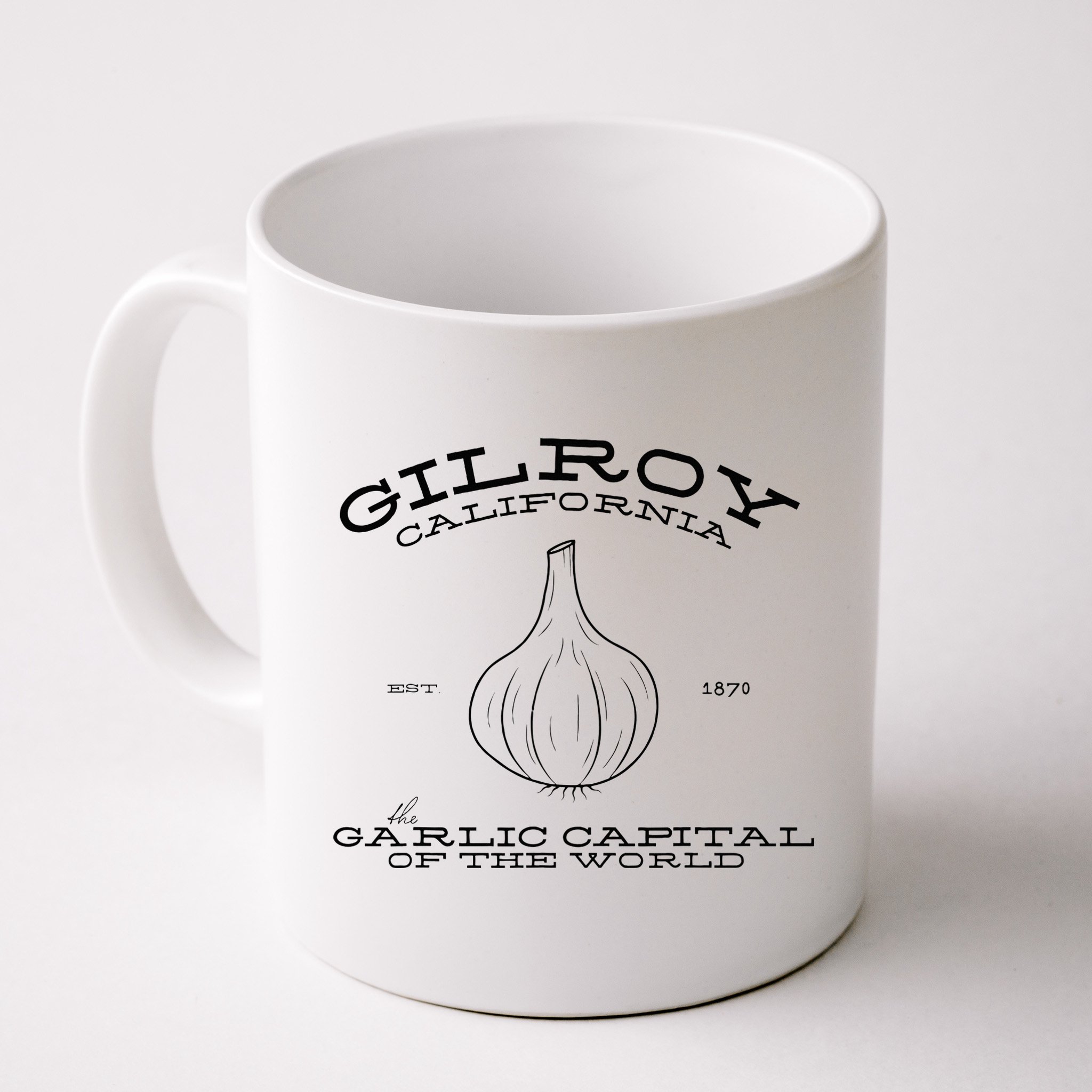Gilroy California Est 1870 Garlic Lovers Mug