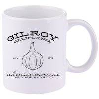 Gilroy California Est 1870 Garlic Lovers 11oz C Handle Ceramic Mug