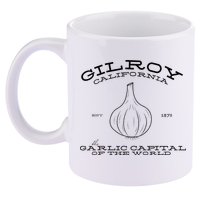 Gilroy California Est 1870 Garlic Lovers 11oz C Handle Ceramic Mug