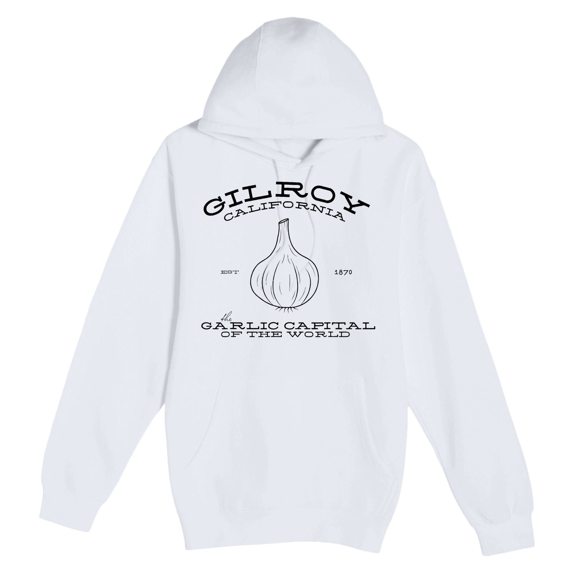 Gilroy California Est 1870 Garlic Lovers Premium Pullover Hoodie