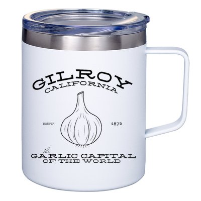 Gilroy California Est 1870 Garlic Lovers 12oz Stainless Steel Coffee Mug