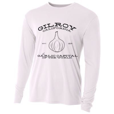 Gilroy California Est 1870 Garlic Lovers Cooling Performance Long Sleeve Crew