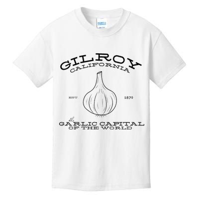 Gilroy California Est 1870 Garlic Lovers Kids T-Shirt