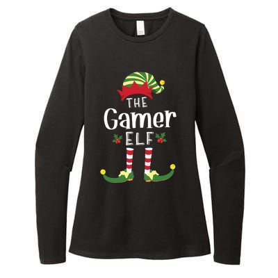 Gamer Christmas Elf Matching Pajama Xmas Party Womens CVC Long Sleeve Shirt