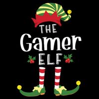 Gamer Christmas Elf Matching Pajama Xmas Party 16 in Basic Backpack