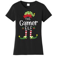 Gamer Christmas Elf Matching Pajama Xmas Party Women's T-Shirt