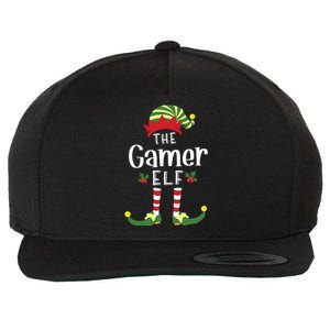 Gamer Christmas Elf Matching Pajama Xmas Party Wool Snapback Cap