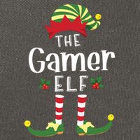 Gamer Christmas Elf Matching Pajama Xmas Party Cotton Canvas Backpack