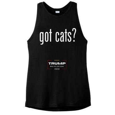 Got Cats Eating The Dogs Cats Ladies PosiCharge Tri-Blend Wicking Tank