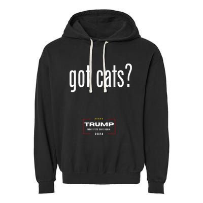 Got Cats Eating The Dogs Cats Garment-Dyed Fleece Hoodie