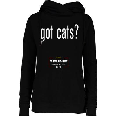 Got Cats Eating The Dogs Cats Womens Funnel Neck Pullover Hood