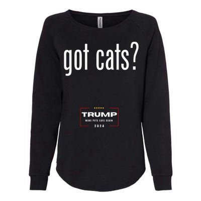 Got Cats Eating The Dogs Cats Womens California Wash Sweatshirt