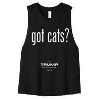 Got Cats Eating The Dogs Cats Women's Racerback Cropped Tank