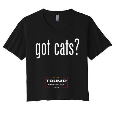 Got Cats Eating The Dogs Cats Women's Crop Top Tee