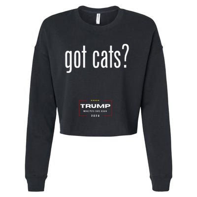 Got Cats Eating The Dogs Cats Cropped Pullover Crew