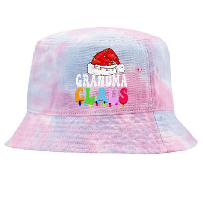 Grandma Claus Funny Xmas Family Matching Grandma Christmas Tie-Dyed Bucket Hat