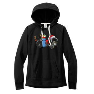 Gym Christmas Fitness Christmas Workout Women's Fleece Hoodie