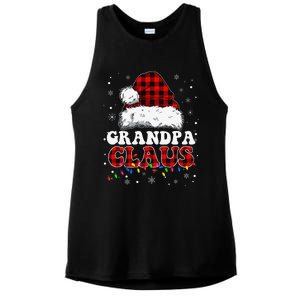 Grandpa Claus Funny Santa Claus Matching Family Pajamas Ladies PosiCharge Tri-Blend Wicking Tank