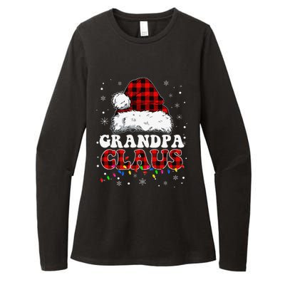 Grandpa Claus Funny Santa Claus Matching Family Pajamas Womens CVC Long Sleeve Shirt