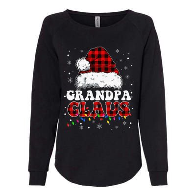 Grandpa Claus Funny Santa Claus Matching Family Pajamas Womens California Wash Sweatshirt